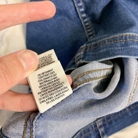 Free People (6) Women's Blue Denim Mini Skirt - Stretchy Jean Seam Detail - Picture 10 of 10